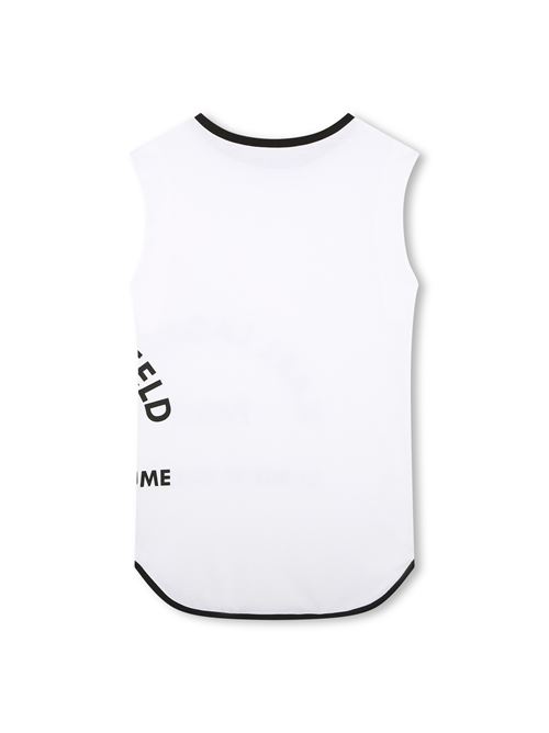 Abito con stampa bianco KARL LAGERFELD | Z30074BIANCO